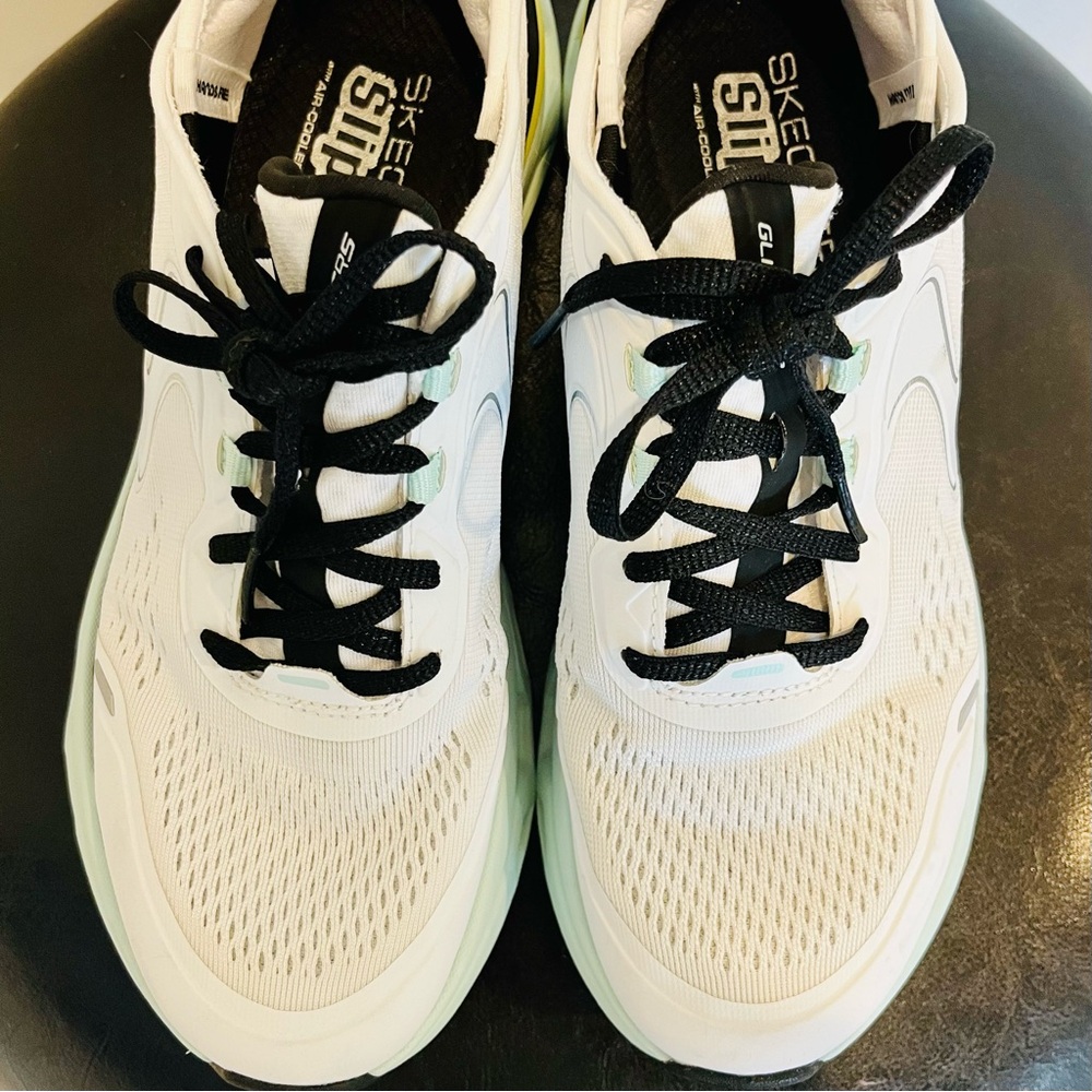 SKECHERS Glide-Step Atlus Relaxed Fit White Multi Sneaker W 9 Hands Free - Picture 7 of 8